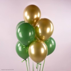 Шар без рисунка 12"/30см Хром Золото