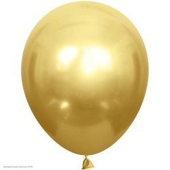 Шар без рисунка 12"/30см Хром Золото