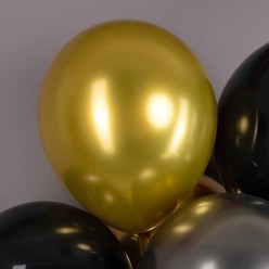 Шар без рисунка 12"/30см Хром Золото