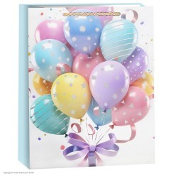 Пакет XL 55*43*15см "Букет шаров" (тиснение)