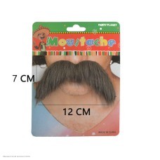 Усы широкие тёмные (клеевые) 7*12см