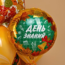 Шар фольга Круг "День Знаний" 18''/46см Шар фольга Круг "День Знаний" 18''/46см