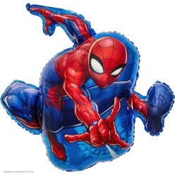 Шар фольга "Человек-Паук" (в прыжке) 79 см