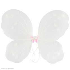 Набор Бабочки (крылья 48*40см, ободок, палочка) белый