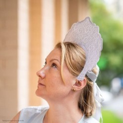 Кокошник картонный Серебристый 26,5см