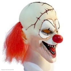 Маска "Клоун в трещинах" (рыжий) латекс