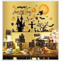 Наклейки декоративные Хэллоуин "Замок" 37*30см*4л
