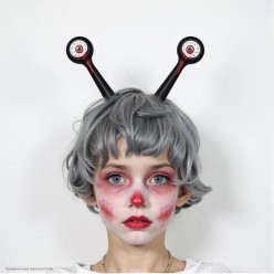 Ободок "Глаза монстра кровавые" (пластик)