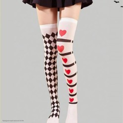 Чулки "Сердца/Ромбы" (капрон)