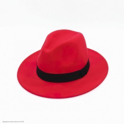 Шляпа "Гангстер" красная (фетр)