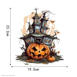 Наклейки декоративные Хэлл 30*20см "Дом тыквы"