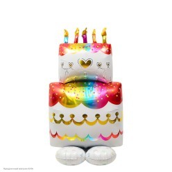 Фигура фольга 3D "Торт" 106*60см