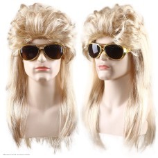 Парик "Рокер 70-х" блондин