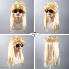 Парик "Рокер 70-х" золотой блонд