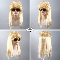 Парик "Рокер 70-х" золотой блонд