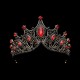 Диадема на ободке (металл, стразы) чёрный/красный (шпильки) РС20532-2чк Диадема на ободке (металл, стразы) чёрный/красный (шпильки) РС20532-2чк