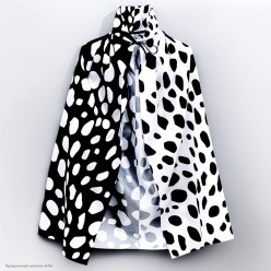 Набор "Злодейка Де Виль" детский (накидка, парик, перчатки)