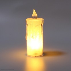 Свеча светодиодная "Блеск" 10*3,6 см (жёлтый свет)