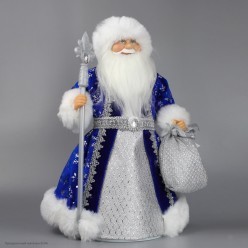 Фигура-ёмкость "Дед Мороз" в синем 48 см