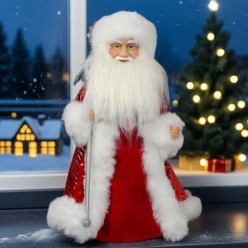 Дед Мороз 40см в красном (двигается, поёт)