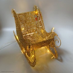 Фигура светящаяся "Новогодние сани" 39*24*17 см