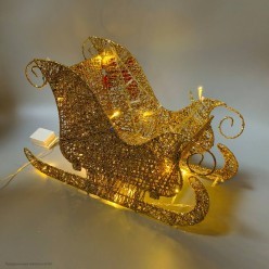 Фигура светящаяся "Новогодние сани" 39*24*17 см