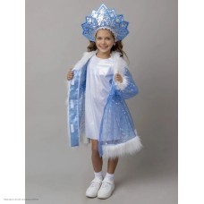 Костюм детский "Снегурочка Катюша" р.34, 134 см