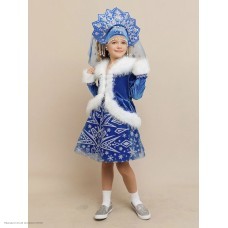 Костюм детский "Снегурочка Мия" р.28, 110 см