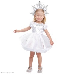 Костюм детский "Снежинка София" р.32, 128 см