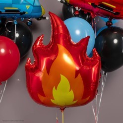 Шар фольга "Пламя" 69*55 см