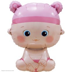 Шар фольга "Малышка" (ушки) 74*53 см