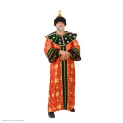 Костюм взрослый "Царь" красный р.50-52
