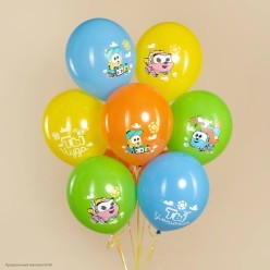 Набор шаров "Грузовичок Лёва" 2ст/рис цветной 12"/30см, 8шт