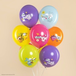 Набор шаров "Смешарики СДР" 1ст/рис цветной 12"/30см, 8шт