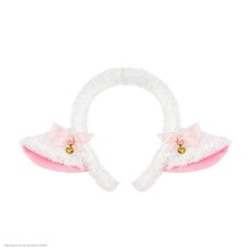 Уши Овечки на ободке, мех (бело-розовые) 23*15см