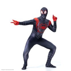 Костюм взрослый "Человек-паук" чёрный р.42-46, 160-170 см Костюм взрослый "Человек-паук" чёрный р.42-46, 160-170 см