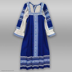 Костюм детский народный "Дашенька" р.36, 140см синий