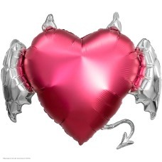 Шар фольга Сердце "Тихий омут" 89*72см