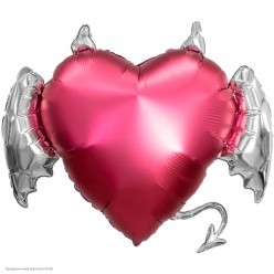 Шар фольга Сердце "Тихий омут" 89*72см