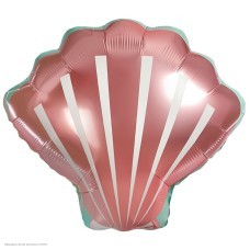 Шар фольга Морская ракушка, розовый 50*49 см