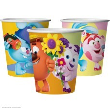 Стаканы "Смешарики" 250мл 6шт, бумага