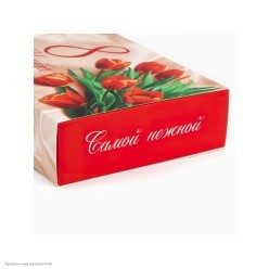 Коробка сборная "8 Марта" для сладостей 20*15*5 см Коробка сборная "8 Марта" для сладостей 20*15*5 см