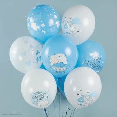 Набор шаров "Привет, малыш" Ассорти рис 12"/30см, 8 шт