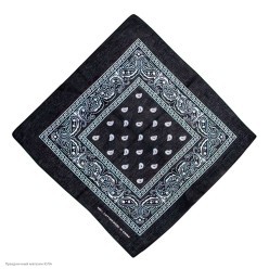 Бандана (косынка) 54*54см, чёрная