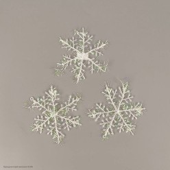 Снежинка Блеск 10 см, набор 3шт