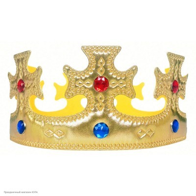 Корона Царя (крестики), мягкая золотая РС20519-з