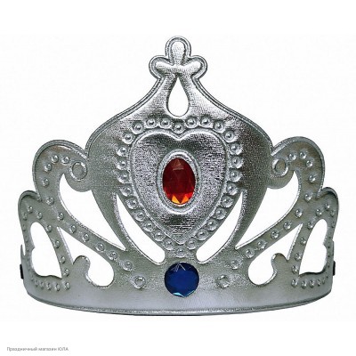 Корона Принцессы со стразами серебряная (мягкая) РС20522-с