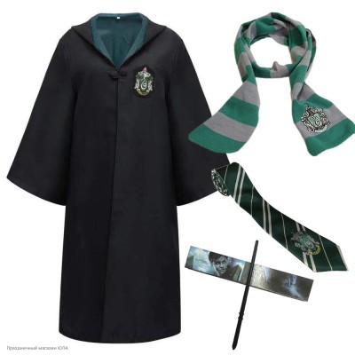 Костюм детский "Мантия волшебника Слизерина" 145 см РС5744-XL