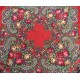 Платок "Русский стиль" 90*90см, красный К0194-к