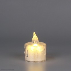 Свеча светодиодная "Блеск" 5*3,6 см (жёлтый свет)